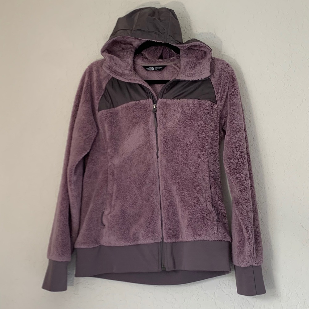 The North Face Oso Hybrid Fleece Hoodie Jacket Women S Purple Full Zip Soft Gorp